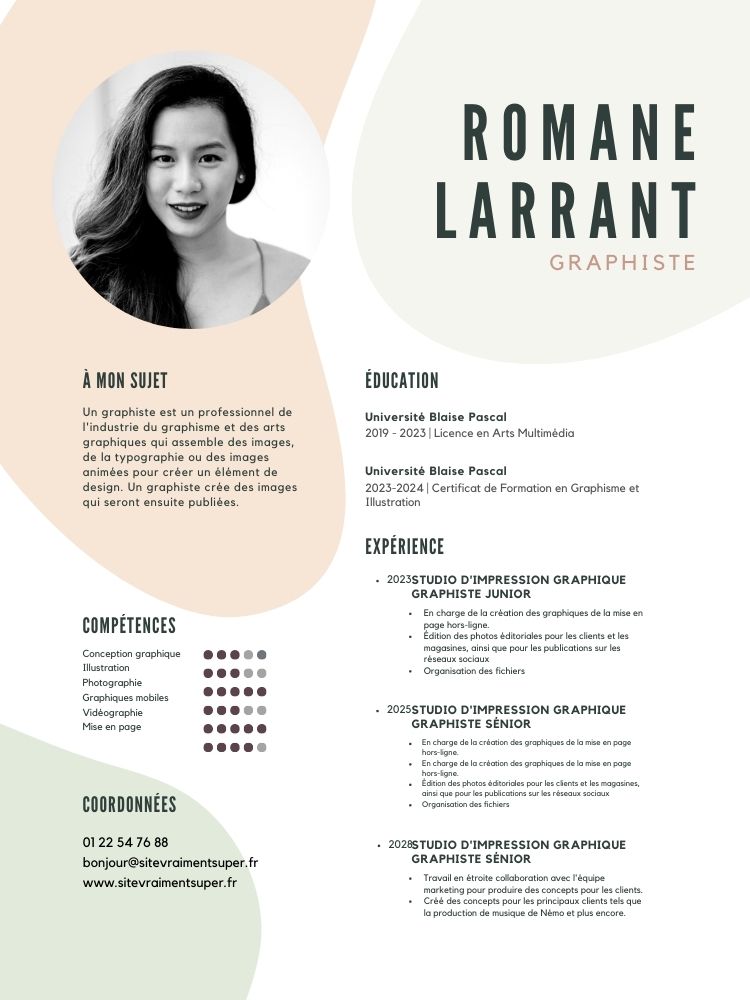 cv sage femme exemple compétences gratuit pdf